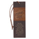 Bookmark Faux Leather Brown Man of God 1 Tim. 6:11