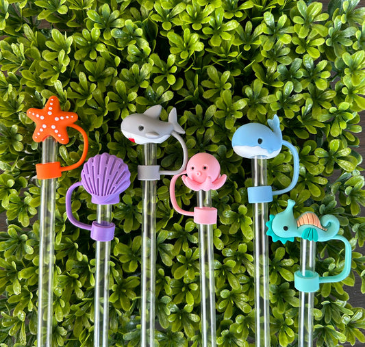 Sea Creature Animal Straw topper - choice of 6 designs