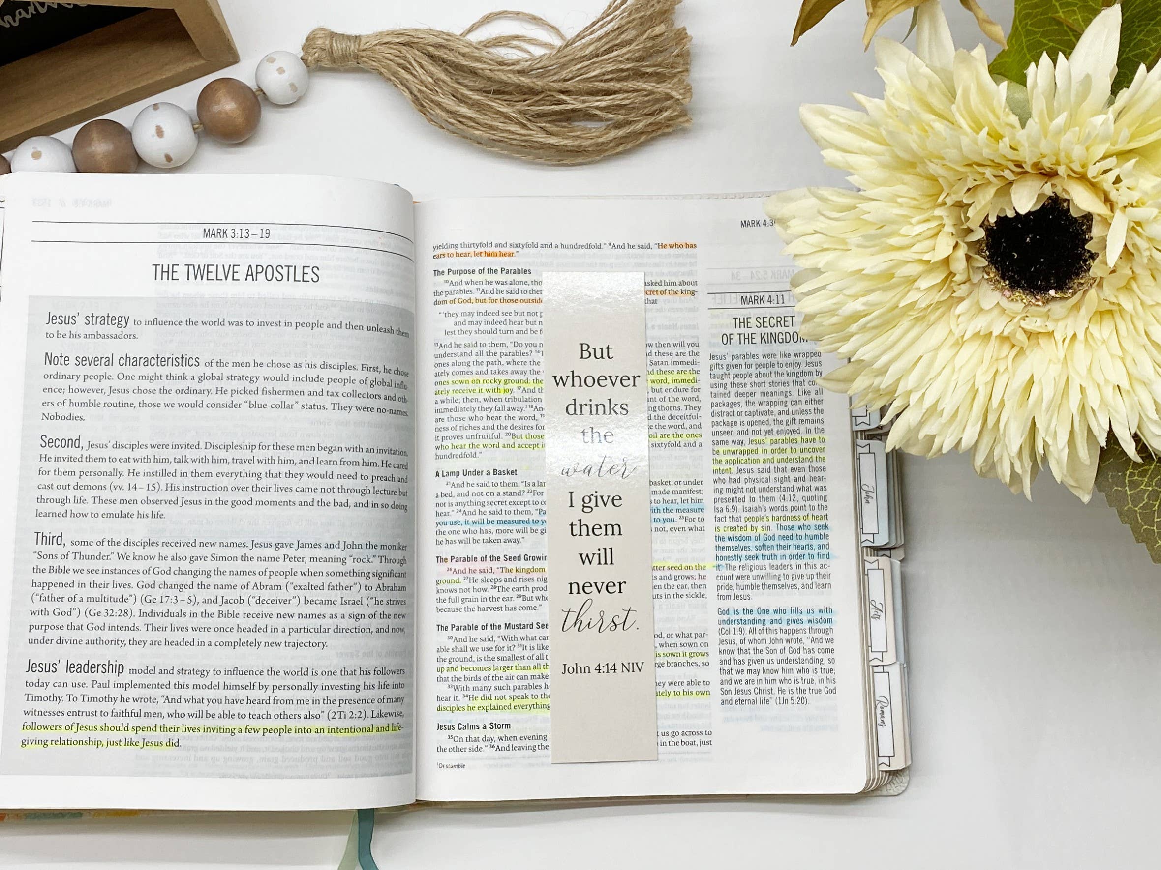 Bible Verse Bookmark Cling to God