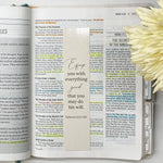 Bible Verse Bookmark Cling to God