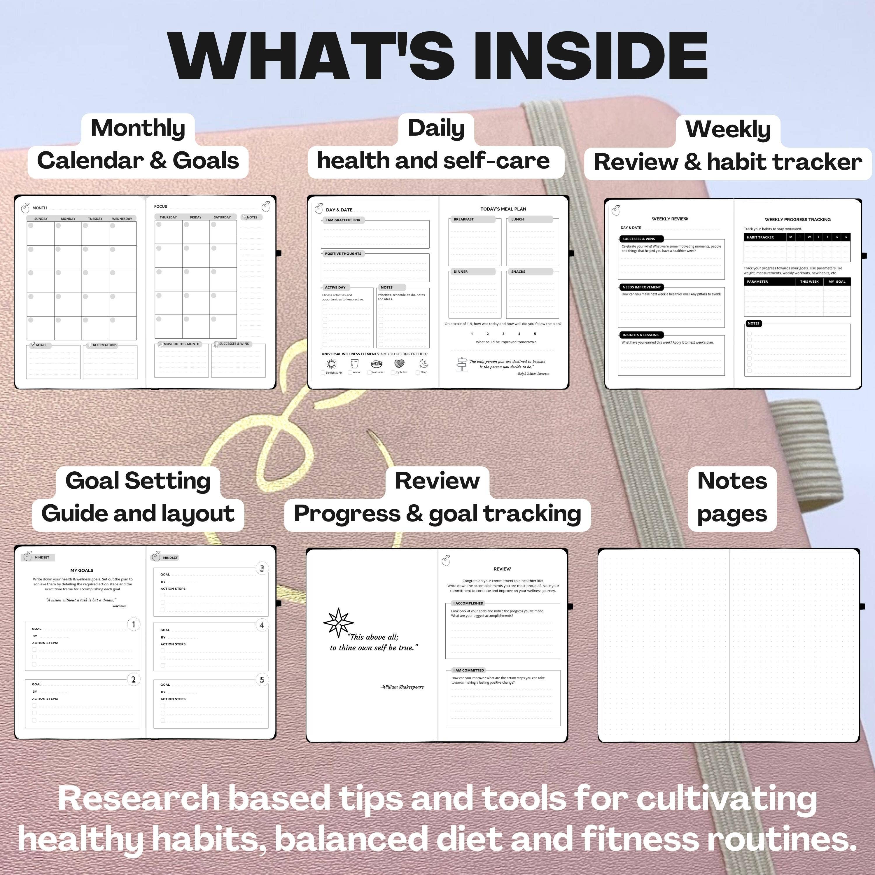 The Wellness Journal & Planner