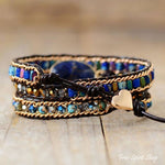 Sodalite & Jasper Bead Wrap Bracelet