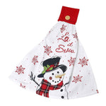 LET IT SNOW Snowman Hanging Kitchen Towel