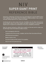 NIV, Super Giant Print Reference Bible