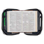 Bible Cover Value Gray Strong & Courageous Jsh. 1:9